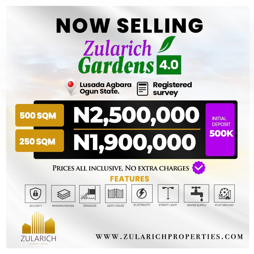 Zularich Garden 4, nestled amidst the vibrant streets of Agbara, offers a peaceful retreat from urban life.