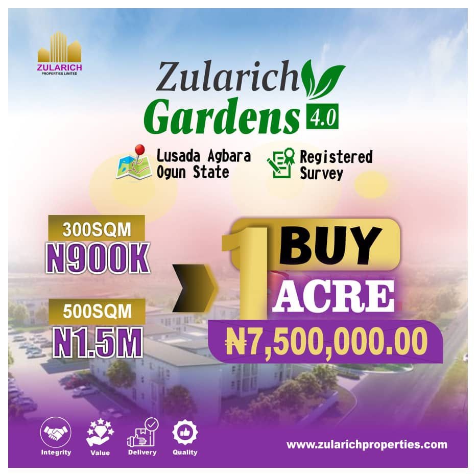 Zularich Garden 4, nestled amidst the vibrant streets of Agbara, offers a peaceful retreat from urban life.