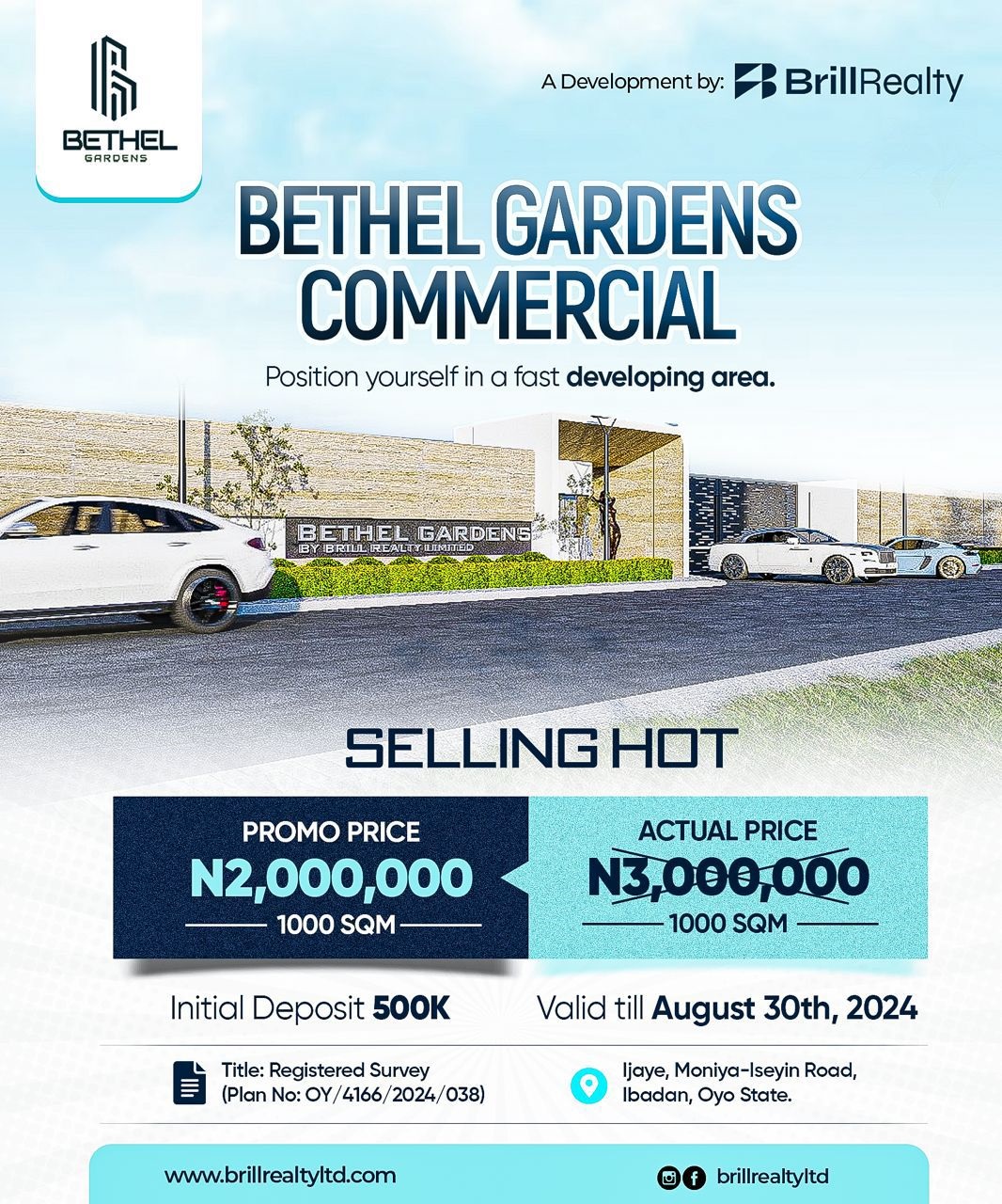 Strategically positioned on Ijaye, Moniya-Iseyin Road, Bethel Gardens boasts convenient access to essential amenities while providing a tranquil escape from the city's hustle and bustle.