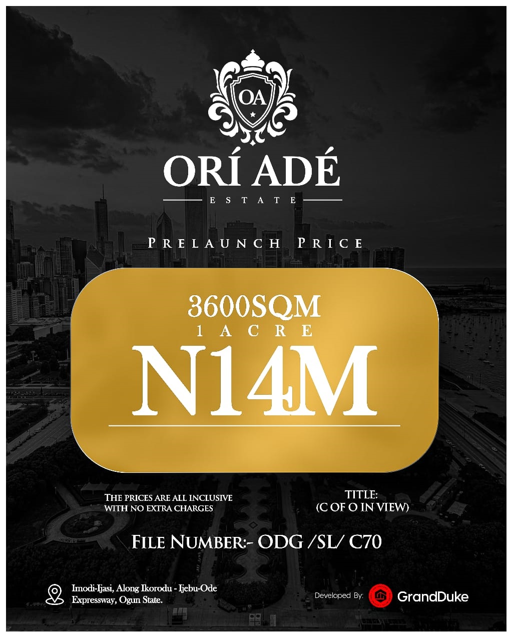 Ori Ade Estate. This exclusive residential haven, nestled in the serene environs of Imodi-Ijasi, Ijebu Ode, Ogun State