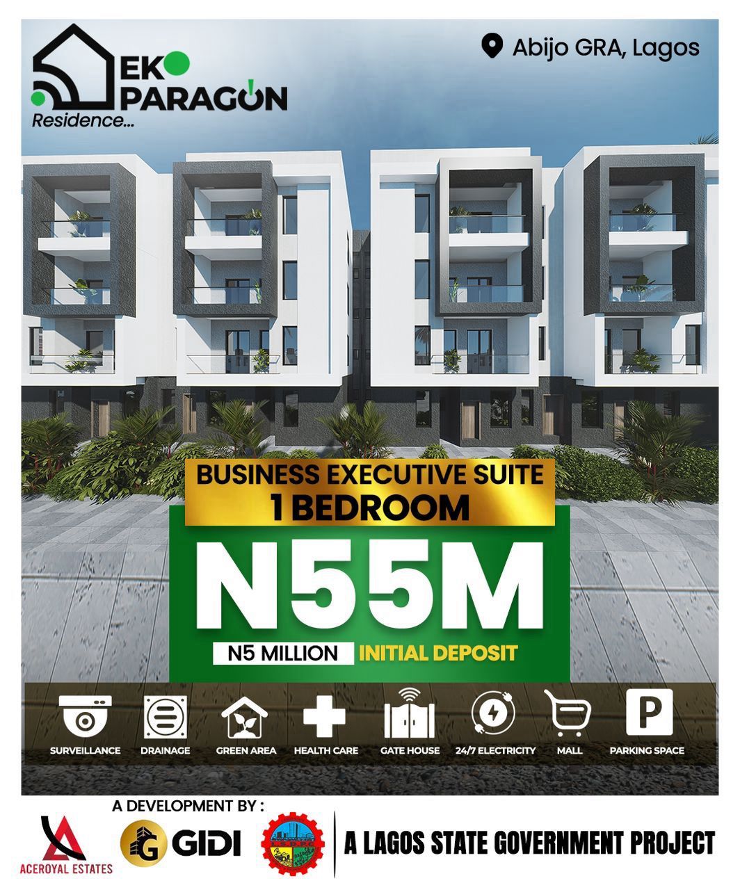 Eko Paragon Residence. A Luxury Living in Abijo G.R.A, a private residence with the unparalleled amenities and service of a world-class hotel