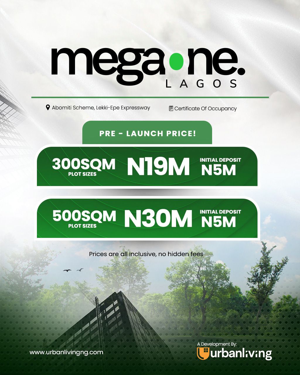 Experience the pinnacle of urban living at Mega One Lagos, a prestigious estate nestled along the Lekki-Epe Expressway